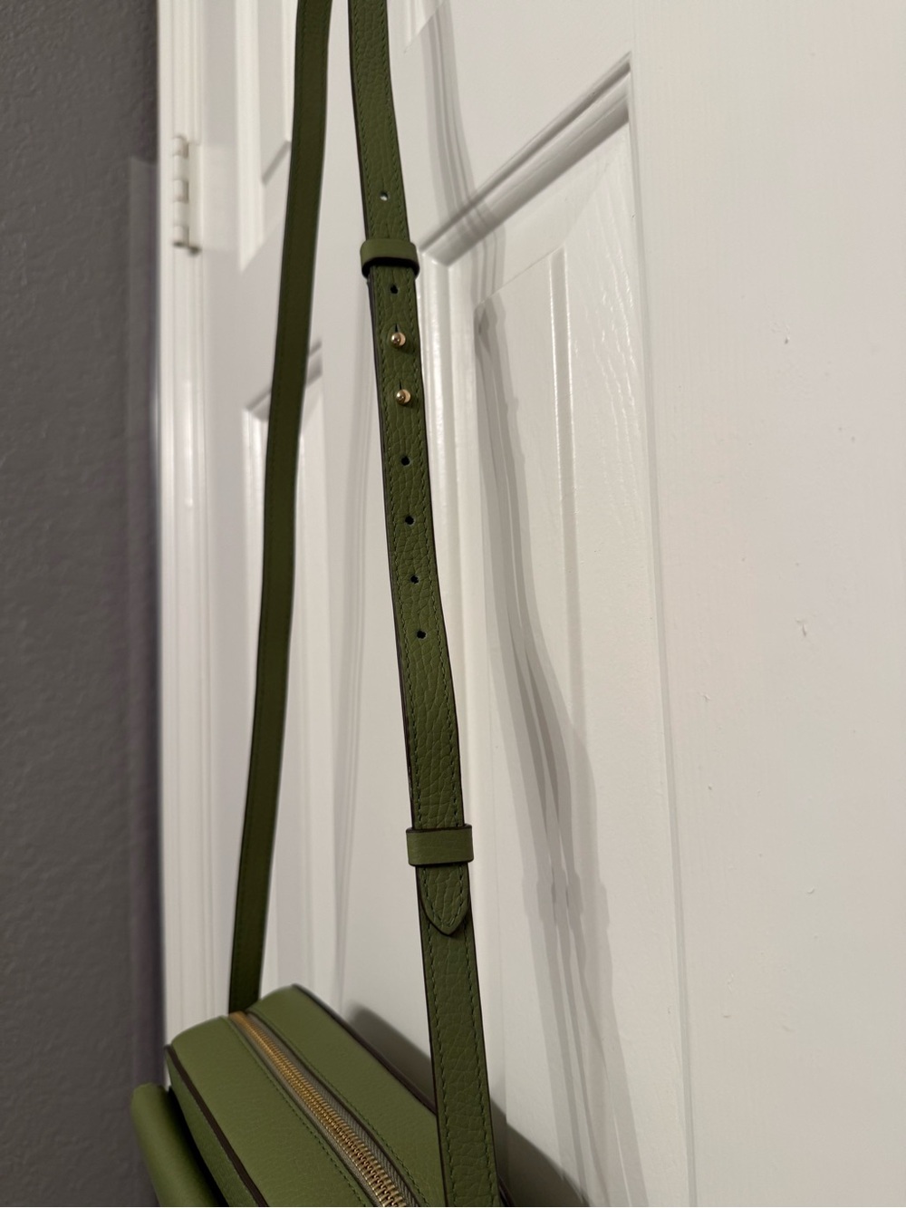 Strathberry Olive Green Leather Camera Bag - Picture 5 of 5